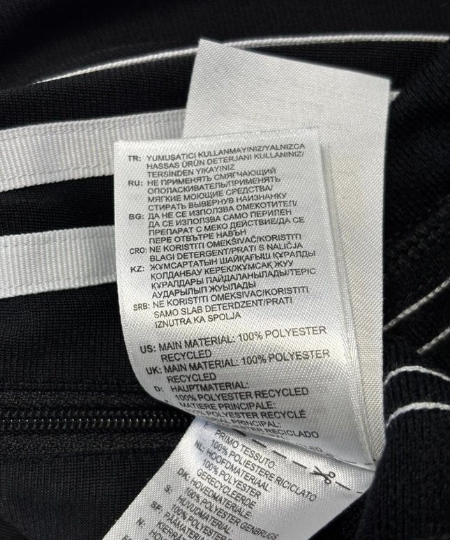 Adidas Black 3-Stripe Trefoil Track Pants