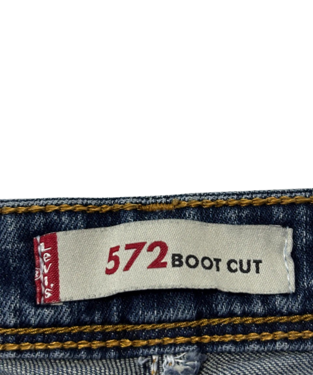 Levi's Blue 572 Boot Cut Stretch Denim Jeans