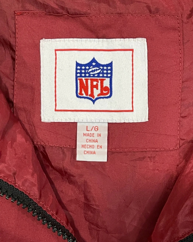 NFL Burgundy Washington Redskins Vintage Quarter-Zip Windbreaker