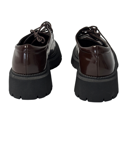 Cider Chunky Lace-Up Platform Shoes | Brown / Black sole | EU 40