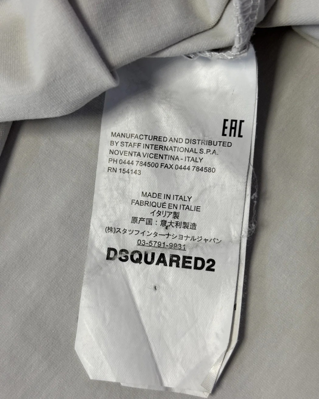 DSQUARED2 Grey Graphic Tee