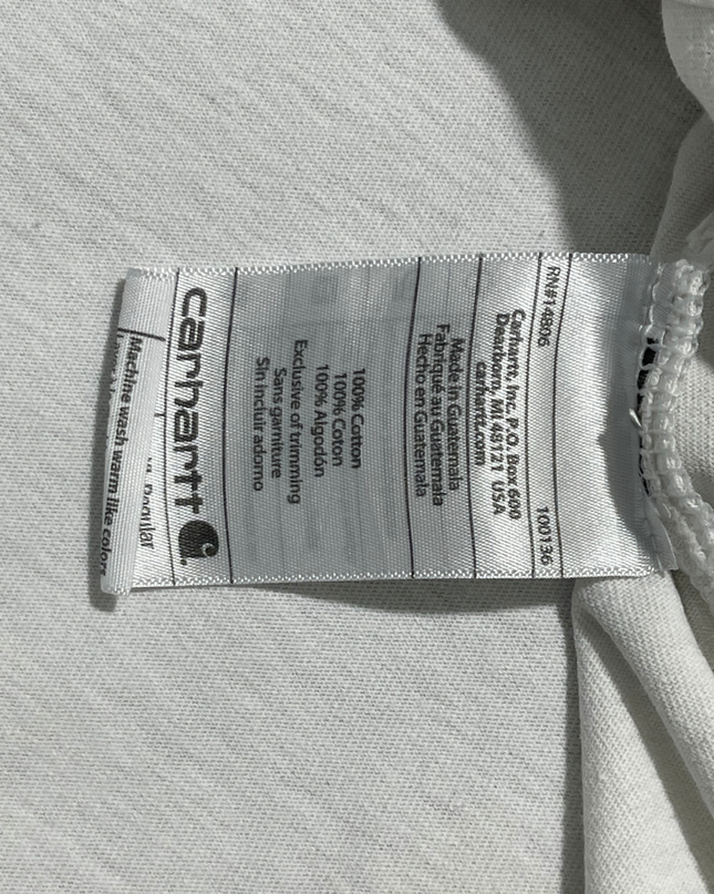 Carhartt White Pocket T-Shirt Original Fit