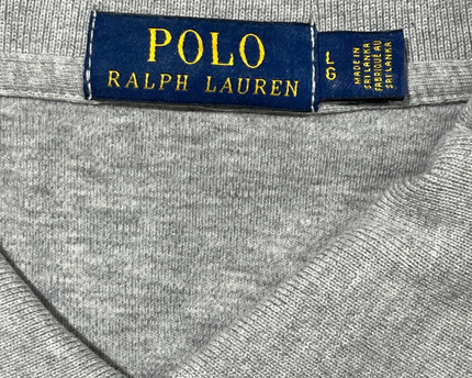 Polo Ralph Lauren Grey Short Sleeve Cotton Polo Shirt