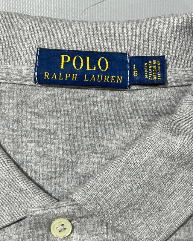 Polo Ralph Lauren Grey Short Sleeve Cotton Polo Shirt