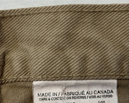 Kirkland Signature Khaki Straight Leg Cotton Pants