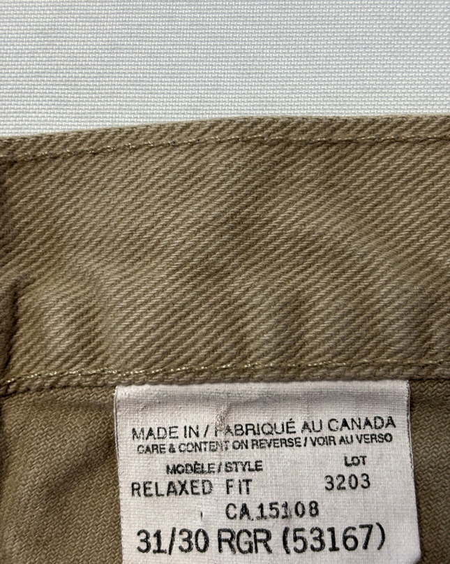 Kirkland Signature Khaki Straight Leg Cotton Pants