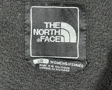 The North Face Black Polartec Hybrid Hooded Fleece Jacket