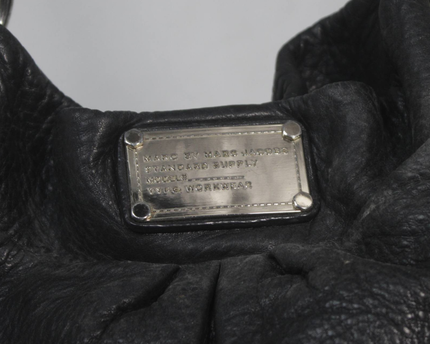 Marc by Marc Jacobs Black Pebbled Leather Hobo Bag
