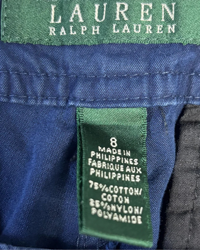 Lauren Ralph Lauren Navy Blue Straight Leg Cargo Utility Pants