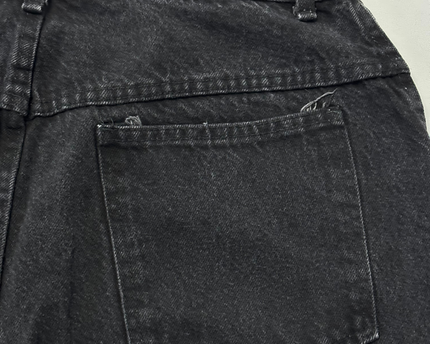Forelli Denim Black High-Waisted Tapered Jeans