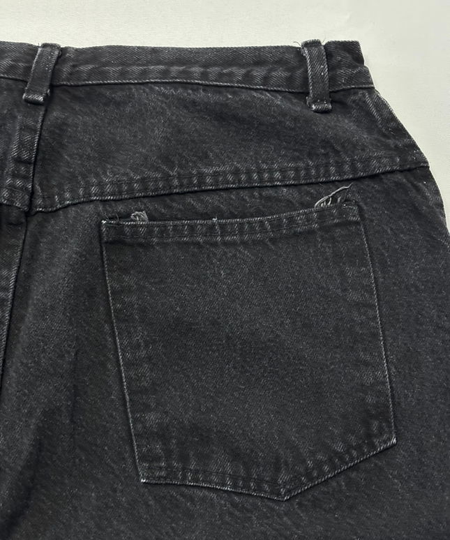 Forelli Denim Black High-Waisted Tapered Jeans