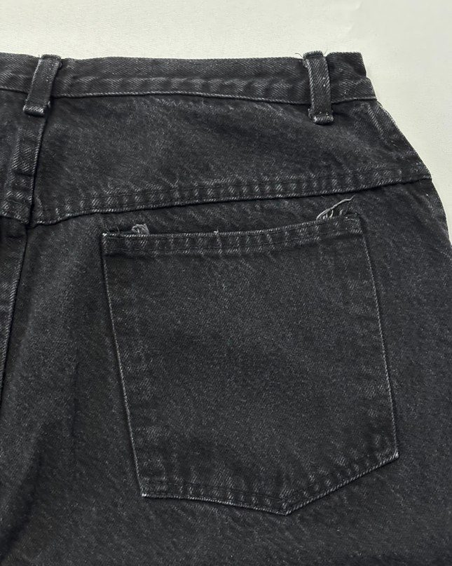 Forelli Denim Black High-Waisted Tapered Jeans