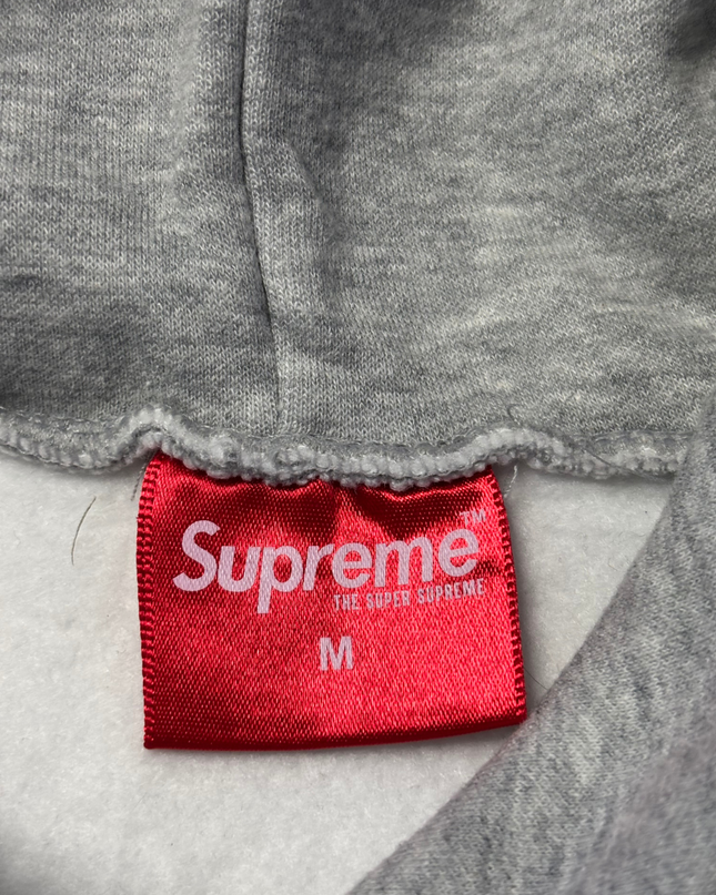 Supreme Grey Embossed Box Logo Hoodie