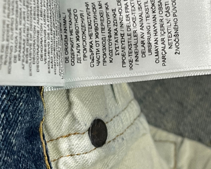 Polo Ralph Lauren Blue Straight Leg Distressed Jeans