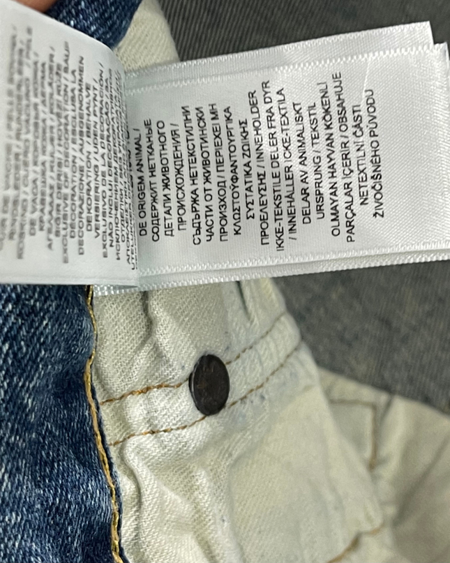 Polo Ralph Lauren Blue Straight Leg Distressed Jeans