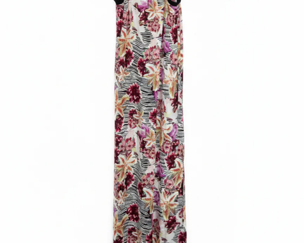 GUESS Multi/Floral/Zebra Sleeveless Maxi Dress