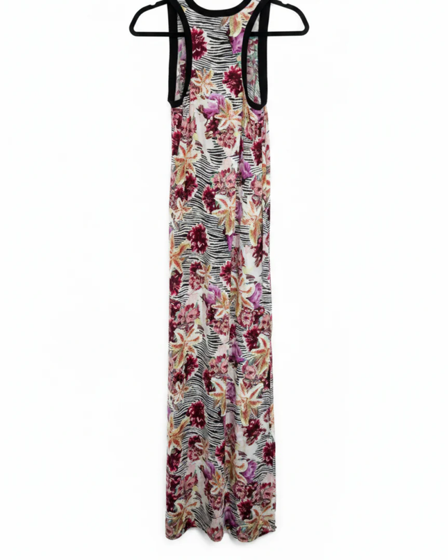 GUESS Multi/Floral/Zebra Sleeveless Maxi Dress