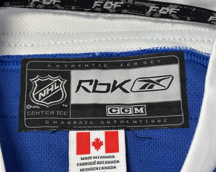 NHL Toronto Maple Leafs Blue Authentic Hockey Jersey Size 50