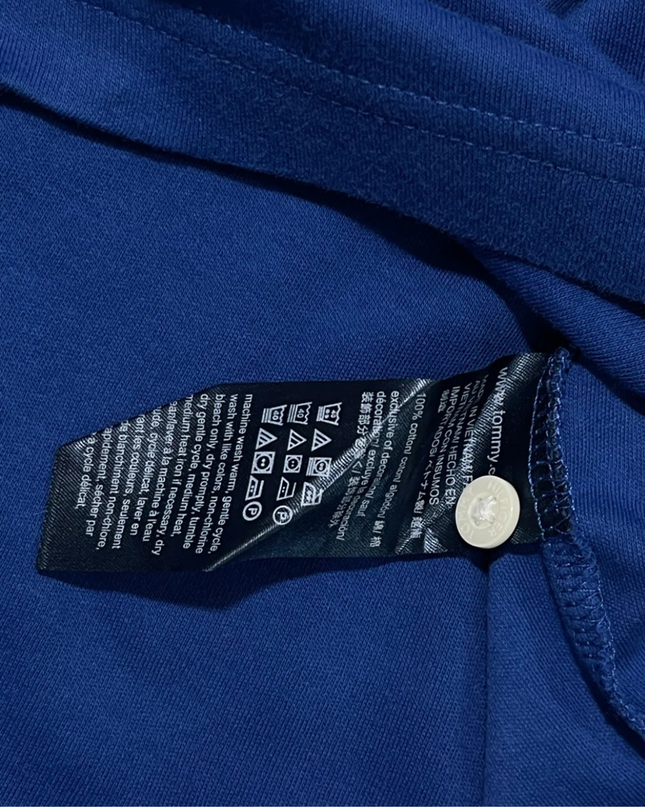Tommy Hilfiger Blue Custom Fit Short Sleeve Polo Shirt