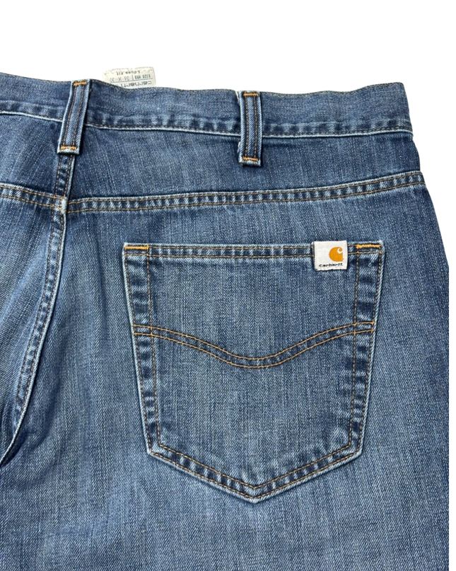 Carhartt Blue Loose Straight Fit Denim Jeans