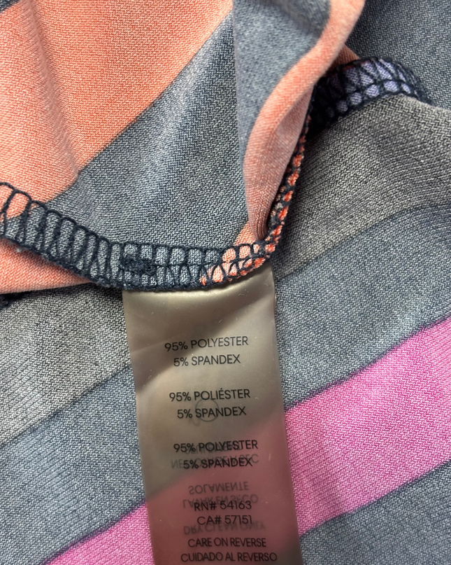 Calvin Klein Multi-color Striped A-Line Sleeveless Dress