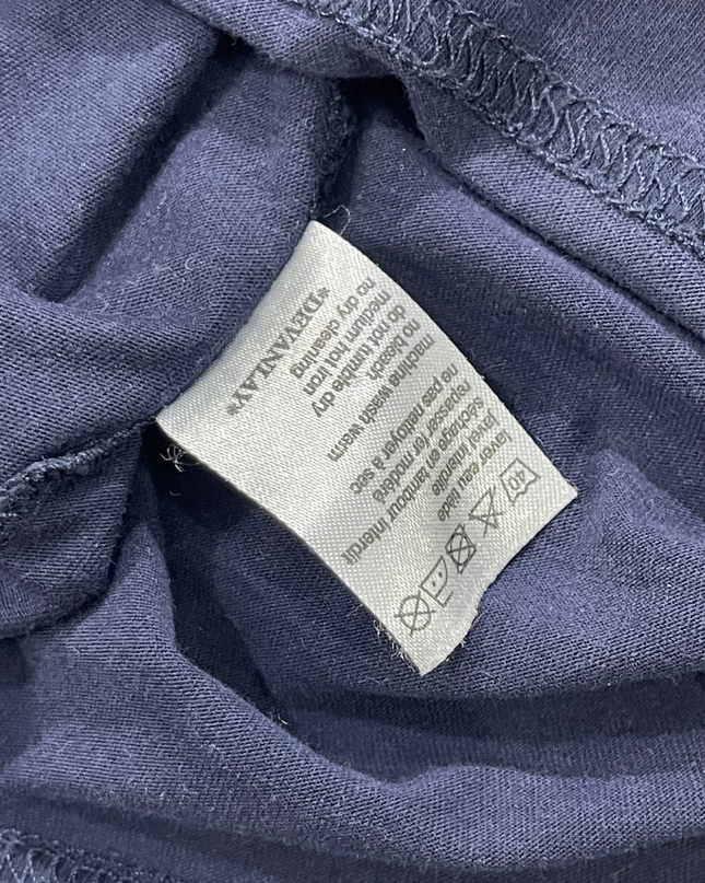 Lacoste Navy Blue V-Neck Pima Cotton T-Shirt