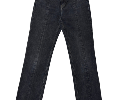 House Denim Dark Grey Seam Detail Straight Leg Jeans