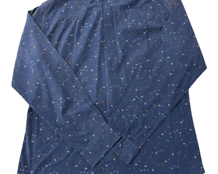 SPRINGFIELD Blue Printed Stretch Fit Long Sleeve Shirt