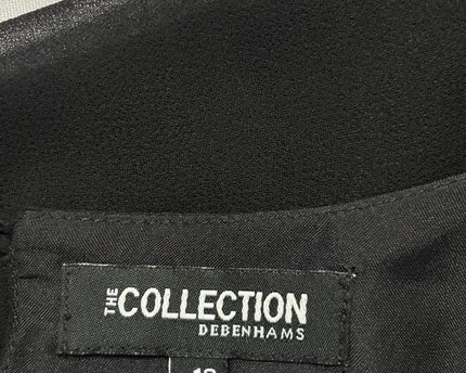 The Collection Debenhams Black Embellished Sleeveless Shift Dress