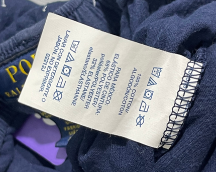 Polo Ralph Lauren Navy Blue Allover Pony Print Sleepwear Joggers