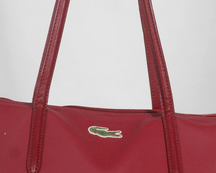 Lacoste Red L.12.12 Concept Zip Tote Bag