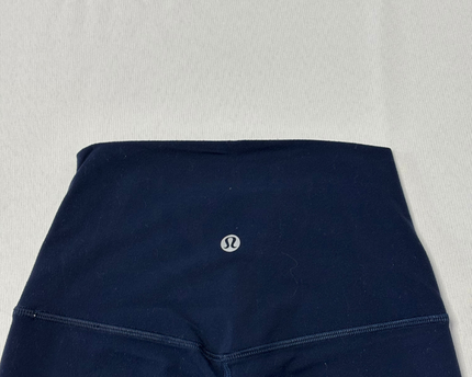 Lululemon Navy Wunder Train High-Rise Crop 21" Leggings