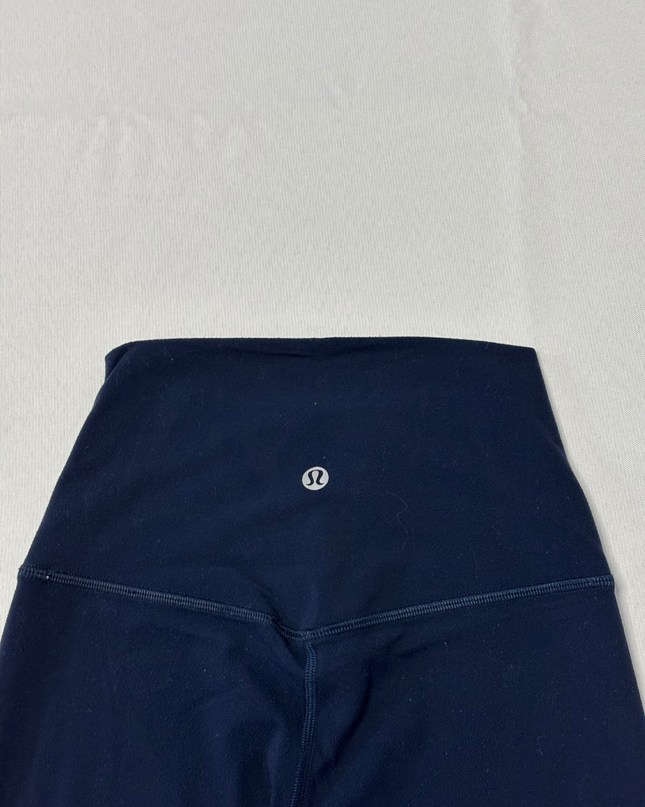 Lululemon Navy Wunder Train High-Rise Crop 21" Leggings