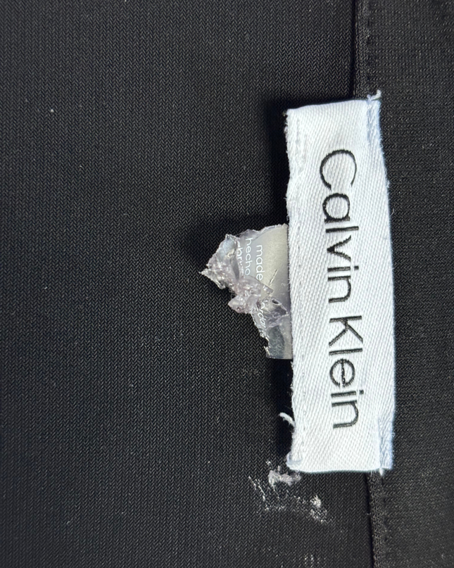 Calvin Klein Black Open-Front Cropped Cardigan Shrug