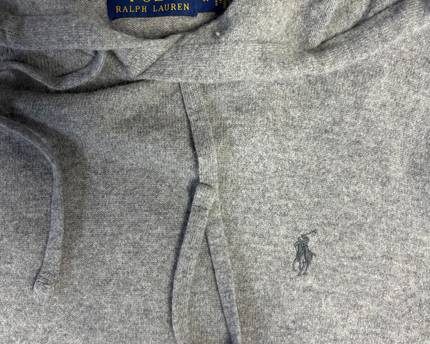 Polo Ralph Lauren Grey Knit Pullover Hoodie
