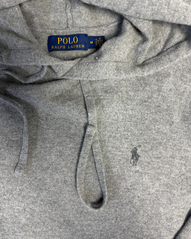 Polo Ralph Lauren Grey Knit Pullover Hoodie