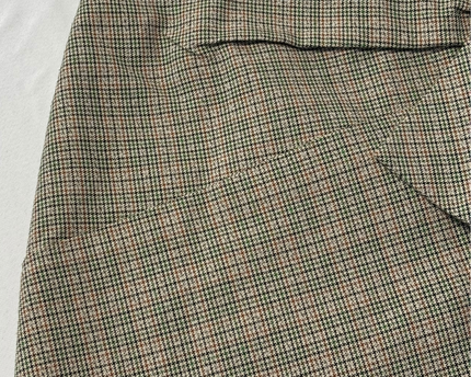 Murua Multicolor Plaid Wrap Mini Skirt