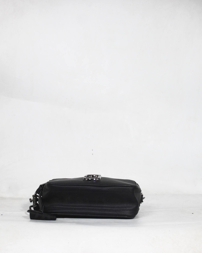 Marc Jacobs Black Snapshot Leather Crossbody Bag