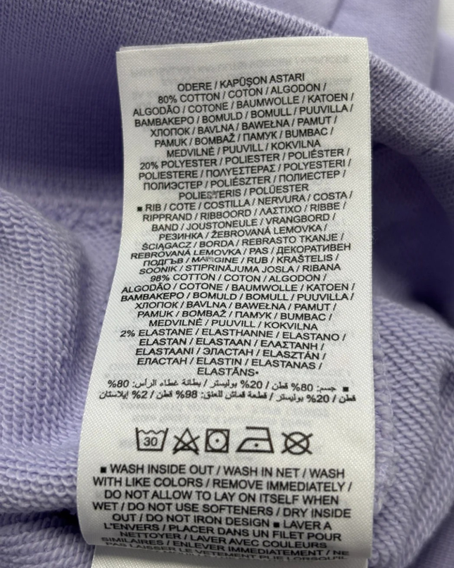 Nike Purple Cropped Fleece Hoodie