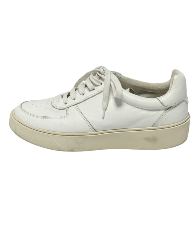 DOOA White Platform Leather Sneakers