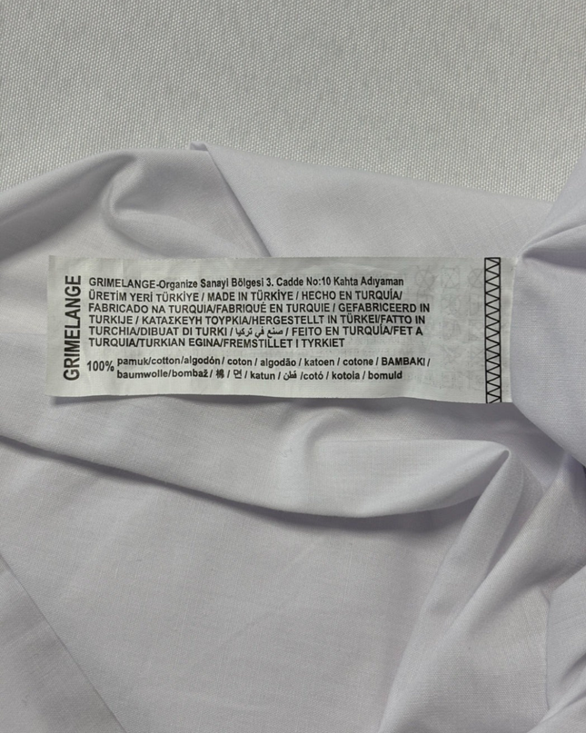 Grimelange White Cotton Puff Bubble Skirt