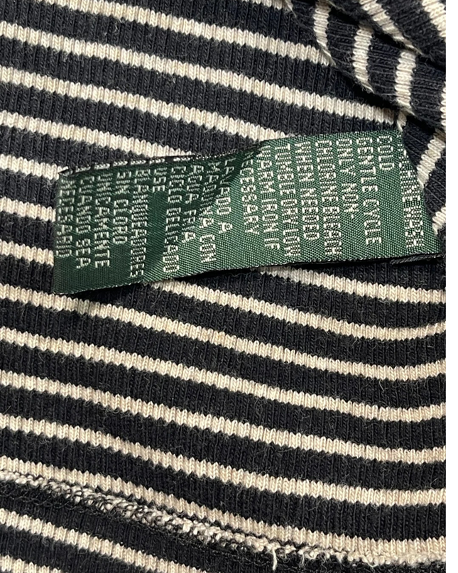 Lauren Ralph Lauren Black/White Striped Rib-Knit Sweater