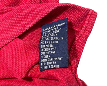 Tommy Hilfiger Classic Red Short Sleeve Pique Polo Shirt