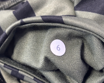 Lululemon Green Geometric Pattern Athletic Yoga Shorts