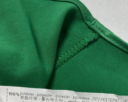 Zara Green Ruffle Front Satin Finish Blouse