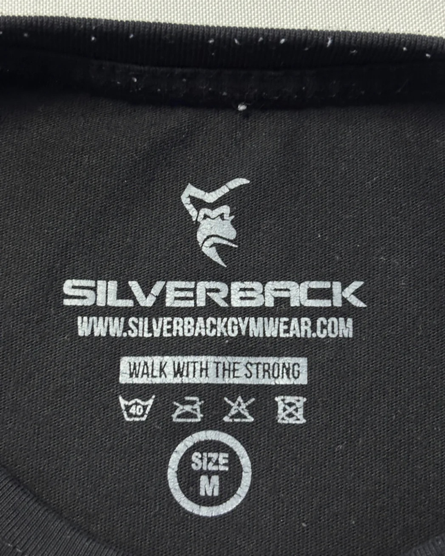 Silverback Black Artistic Gorilla Graphic T-Shirt