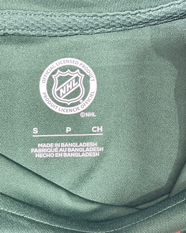 NHL Minnesota Wild Green Long-Sleeve Sports T-Shirt