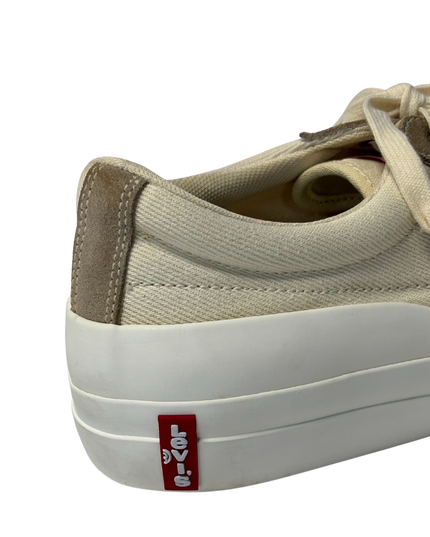 Levi's Cream Canvas Sneakers