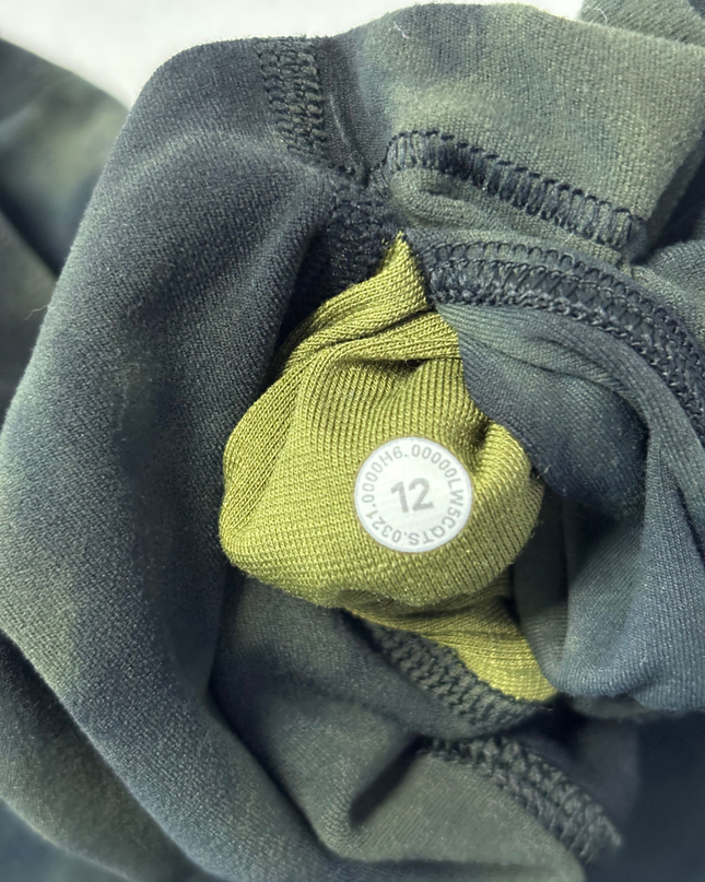 Lululemon Dark Green Tie-Dye High-Rise Athletic Leggings