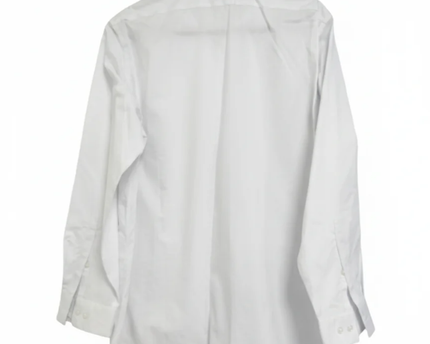 Calvin Klein White Slim Fit Herringbone Dress Shirt